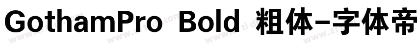GothamPro Bold 粗体字体转换